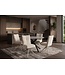 Invicta Interior Draaistoel LUGANO 360° met auto-return 150 kg laadvermogen veercore chenille tweed beige - 49065