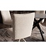 Invicta Interior Draaistoel LUGANO 360° met auto-return 150 kg laadvermogen veercore chenille tweed beige - 49065