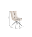 Invicta Interior Draaistoel LUGANO 360° auto-return 150 kg draagvermogen veerkern velours fluweel beige zwart - 49067
