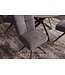 Invicta Interior Draaibare stoel LUGANO 360° auto-return 150 kg draagvermogen veerkern velours fluweel grijs zwart - 49068