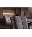 Invicta Interior Draaibare stoel LUGANO 360° auto-return 150 kg draagvermogen veerkern velours fluweel grijs zwart - 49068