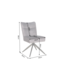 Invicta Interior Draaibare stoel LUGANO 360° auto-return 150 kg draagvermogen veerkern velours fluweel grijs zwart - 49068