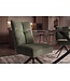 Invicta Interior Draaibare stoel LUGANO 360° auto-return 150 kg laadvermogen veerkern velours fluweel mosgroen zwart - 49070