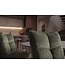 Invicta Interior Draaibare stoel LUGANO 360° auto-return 150 kg laadvermogen veerkern velours fluweel mosgroen zwart - 49070