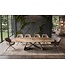 Invicta Interior Eettafel INFINITY 180-220-260cm bootvormig uitschuifbaar Spaans onyx keramiek roestbruin - 49073