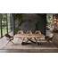 Invicta Interior Eettafel INFINITY 180-220-260cm bootvormig uitschuifbaar Spaans onyx keramiek roestbruin - 49073