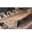 Invicta Interior Eettafel INFINITY 180-220-260cm bootvormig uitschuifbaar Spaans onyx keramiek roestbruin - 49073