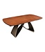 Invicta Interior Eettafel INFINITY 180-220-260cm bootsvormig uitschuifbaar Spaans keramiek roestbruin - 49074