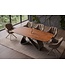 Invicta Interior Eettafel INFINITY 180-220-260cm bootsvormig uitschuifbaar Spaans keramiek roestbruin - 49074