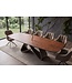 Invicta Interior Eettafel INFINITY 180-220-260cm bootsvormig uitschuifbaar Spaans keramiek roestbruin - 49074