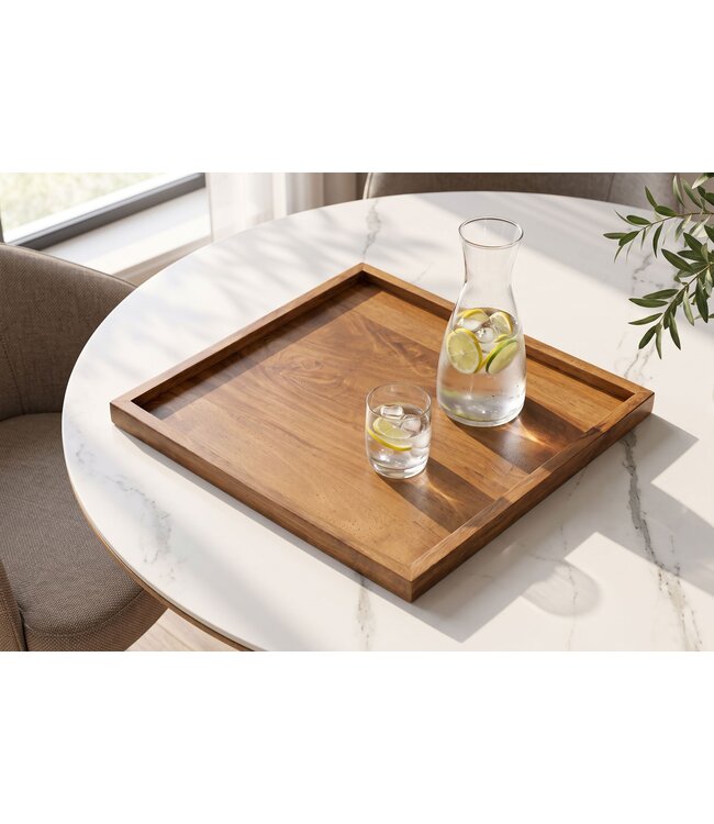 Invicta Interior Dienblad MAKASSAR 50cm mangohout bruin honing afwerking - 49084