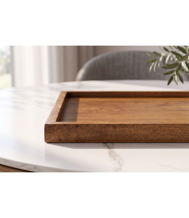 Invicta Interior Dienblad MAKASSAR 50cm mangohout bruin honing afwerking - 49084