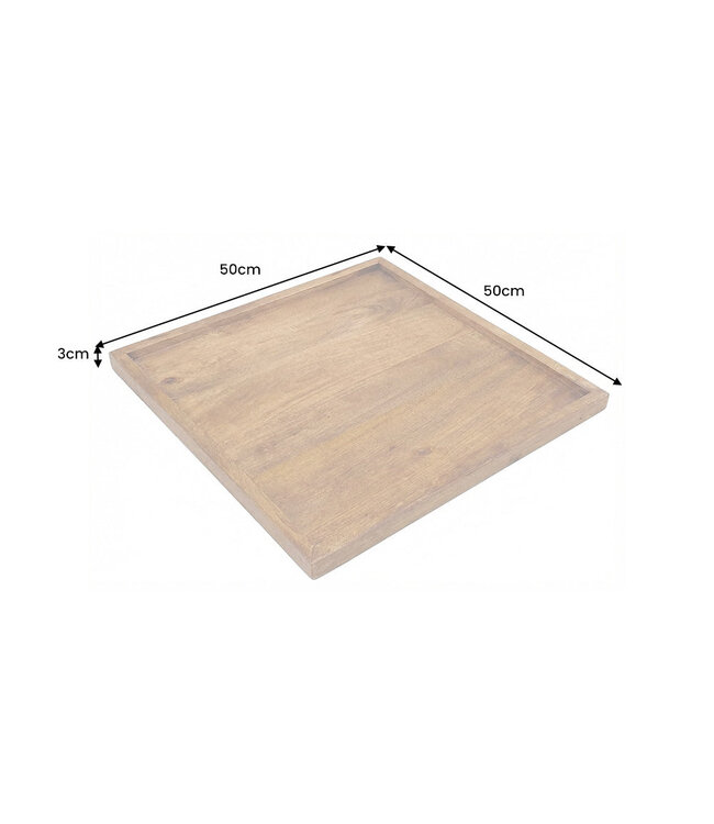 Invicta Interior Dienblad MAKASSAR 50cm mangohout bruin honing afwerking - 49084