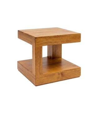 Invicta Interior Salontafel GIANT 45cm met opbergruimte mangohout bruin honeyfinish - 49085