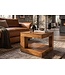Invicta Interior Salontafel GIANT 45cm met opbergruimte mangohout bruin honeyfinish - 49085