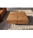 Invicta Interior Salontafel BOLT 70cm mangohout bruin honingafwerking - 49086