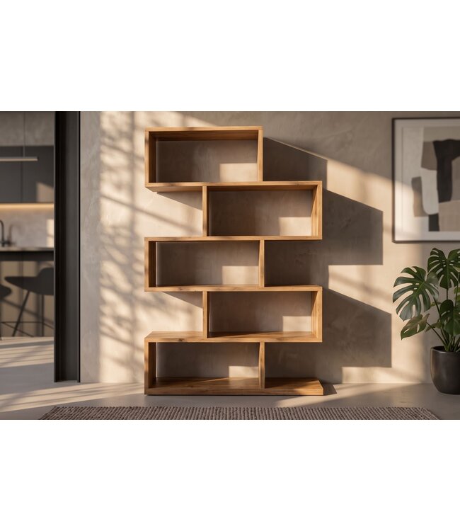 Invicta Interior Wandplank MAKASSAR XL 150cm mangohout bruin honey finish - 49088