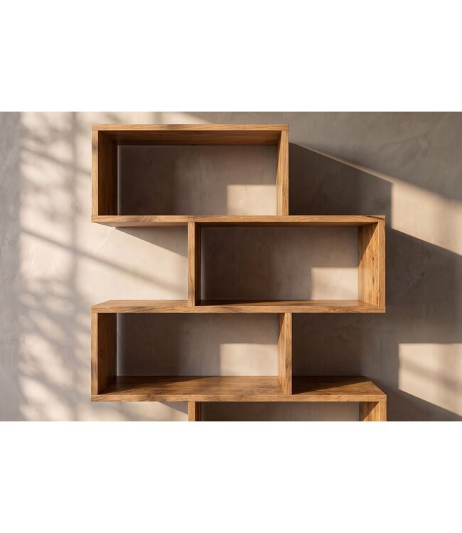 Invicta Interior Wandplank MAKASSAR XL 150cm mangohout bruin honey finish - 49088