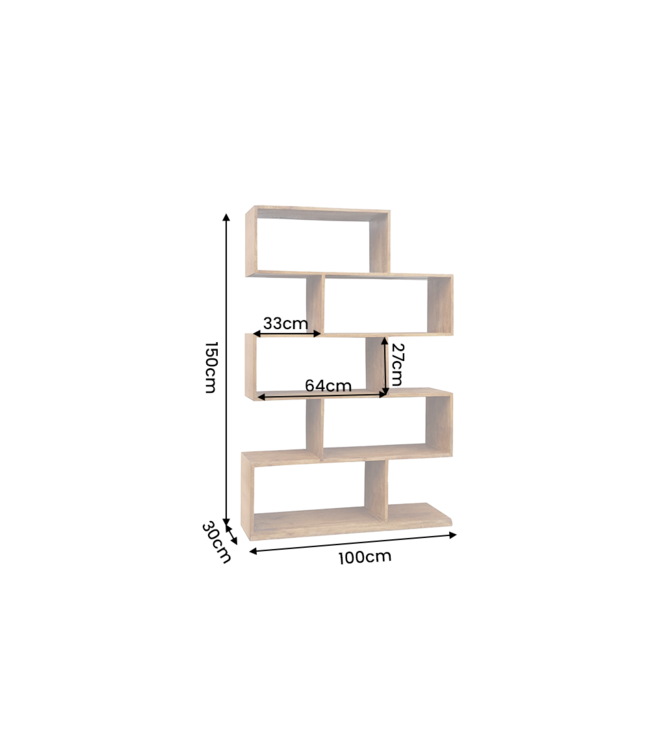 Invicta Interior Wandplank MAKASSAR XL 150cm mangohout bruin honey finish - 49088