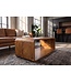 Invicta Interior Salontafel CUBUS 100cm met opbergvak mangohout bruin honing afwerking - 49089