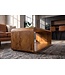 Invicta Interior Salontafel CUBUS 100cm met opbergvak mangohout bruin honing afwerking - 49089