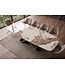Invicta Interior Eettafel INFINITY 180-220-260cm bootvormig uitschuifbaar pandora keramiek wit bruin - 49194