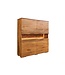 Invicta Interior Highboard GRAND MANGO 120cm mangohout bruin met afstandsbediening LED-verlichting - 49213