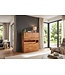 Invicta Interior Highboard GRAND MANGO 120cm mangohout bruin met afstandsbediening LED-verlichting - 49213