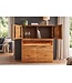 Invicta Interior Highboard GRAND MANGO 120cm mangohout bruin met afstandsbediening LED-verlichting - 49213