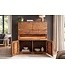 Invicta Interior Highboard GRAND MANGO 120cm mangohout bruin met afstandsbediening LED-verlichting - 49213