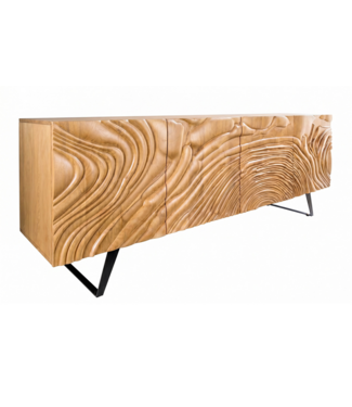 Invicta Interior Dressoir FLUID 175cm 3D mangohout crème - 49224