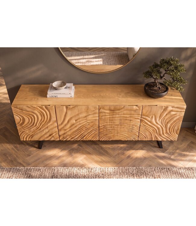 Invicta Interior Dressoir FLUID 175cm 3D mangohout crème - 49224