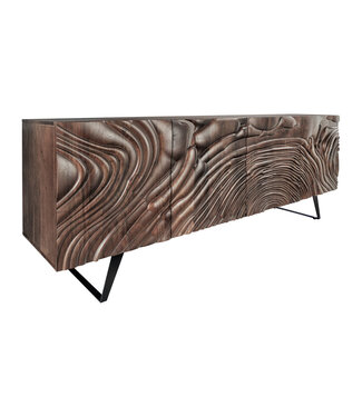 Invicta Interior Dressoir FLUID 175cm 3D mangohout bruin - 49225