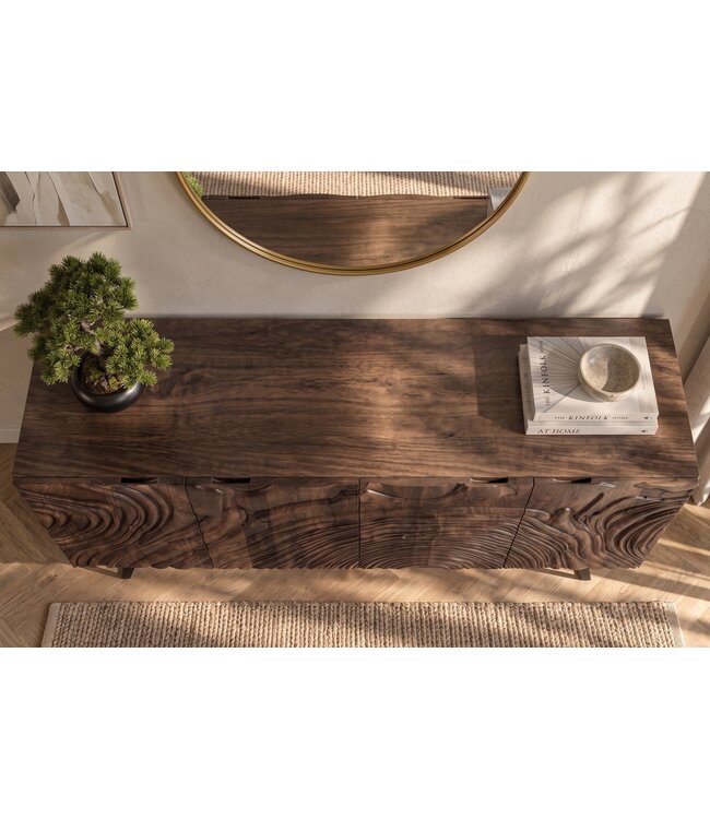 Invicta Interior Dressoir FLUID 175cm 3D mangohout bruin - 49225