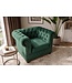 Invicta Interior Fauteuil CHESTERFIELD antieke uitstraling fluweel smaragdgroen - 49285