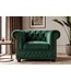 Invicta Interior Fauteuil CHESTERFIELD antieke uitstraling fluweel smaragdgroen - 49285