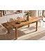 Invicta Interior Uitschuifbare eettafel MAKASSAR 160-240cm sheesham hout bruin stone finish - 49319