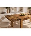 Invicta Interior Uitschuifbare eettafel MAKASSAR 160-240cm sheesham hout bruin stone finish - 49319
