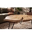 Invicta Interior Koffietafel LEAF 75cm met haarpinpoten mangohout naturel - 49346