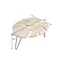 Invicta Interior Koffietafel LEAF 75cm met haarpinpoten mangohout naturel - 49346