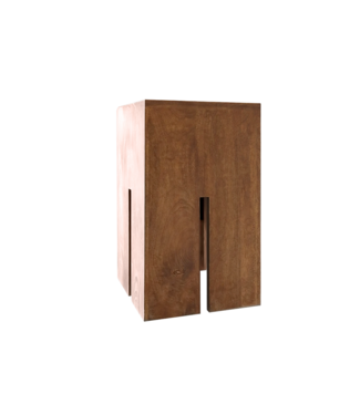 Invicta Interior Bijzettafel CASTLE 45cm mangohout bruin honing afwerking - 49347