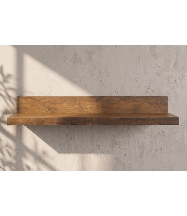 Invicta Interior Wandplank MAKASSAR 80cm mangohout bruin honing afwerking - 49348