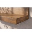 Invicta Interior Wandplank MAKASSAR 110cm mangohout bruin honing afwerking - 49350