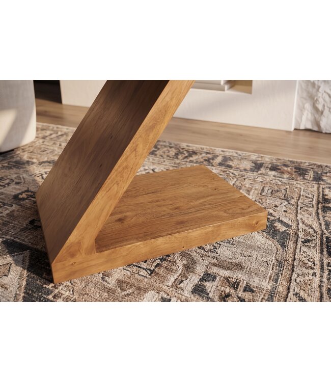 Invicta Interior Bijzettafel Z 60cm mangohout bruin honing afwerking - 49353