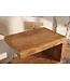 Invicta Interior Bijzettafel S 60cm met opbergruimte mangohout bruin honey finish - 49354