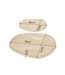 Invicta Interior Dienblad AMAZONAS set van 2 mangohout natuurlijk crèmekleurig afgewerkt - 49356