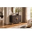 Invicta Interior Dressoir GOLDEN SUNSET 100cm 3D mango wood zwart goud - 49369