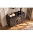 Invicta Interior Dressoir GOLDEN SUNSET 100cm 3D mango wood zwart goud - 49369