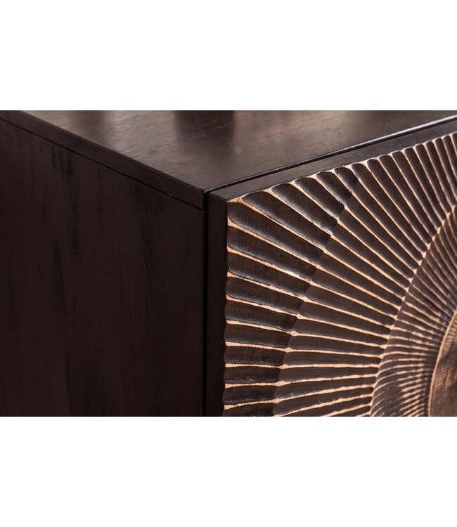 Invicta Interior Dressoir GOLDEN SUNSET 100cm 3D mango wood zwart goud - 49369