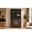 Invicta Interior Highboard GOLDEN SUNSET 180cm 3D met glazen deuren mangohout zwart goud - 49371